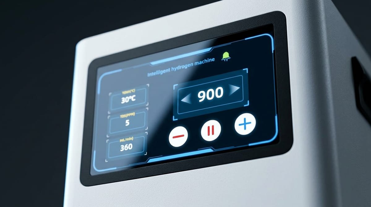 Close-up van het touchscreen van VIVAIR Pro